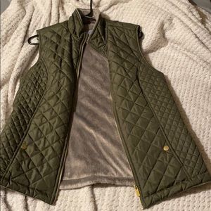 Olive green vest